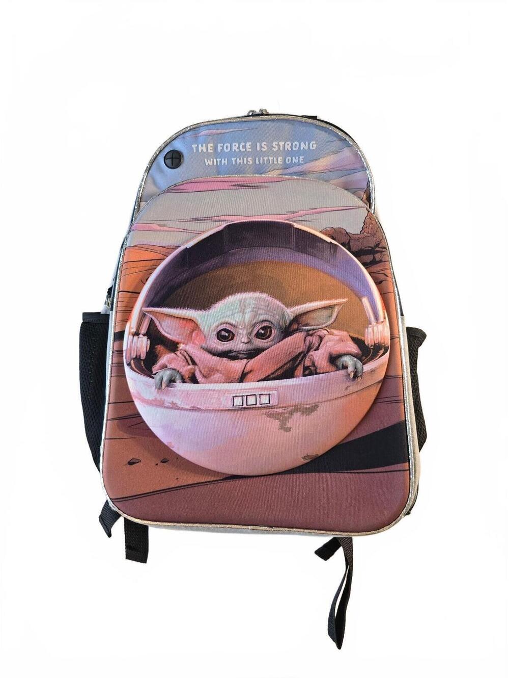 Mandalorian Baby Yoda Grogu Backpack The Force Is Strong With This Little One